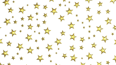 XMAS Stars - yıldızların arka planı, parlayan ışıklar konfetileri. Sihirli, parlayan, uçan noel yıldızları. 