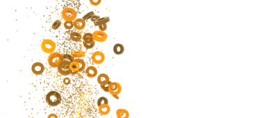 Soyut Altın ve Turuncu Halkalar Arkaplanı