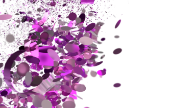 Mor Konfeti Patlayıcı Stok Fotoğrafı