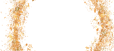 Kutlama için Altın Yıldızlı Parıltı Çerçevesi