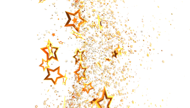 Altın Yıldız Patlaması Kutlama Arkaplan Resmi