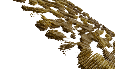 Soyut Altın Küre Deseni