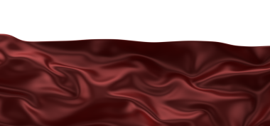 Üç boyutlu soyut kırmızı kumaş düşüşü. İpek kumaşlar uçup gidiyor..