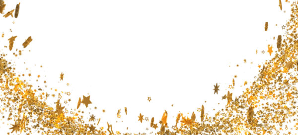 Altın Yıldız Konfeti Kutlama Arkaplanı