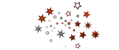 Festivalsel tasarımlar için beyaz arkaplanda parıldayan yıldız patlaması çizimi