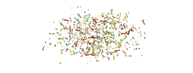 Kutlamalar ve etkinlikler için beyaz zemin üzerinde renkli konfeti patlaması