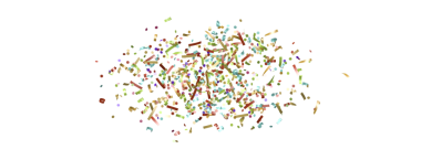 Neşeyi ve kutlamayı kutlamak için beyaz arka planda renkli konfeti sıçraması