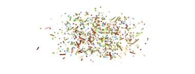 Beyaz arka planda renkli konfeti sıçraması, sevinç kutlamaları