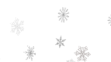 Beyaz Arkaplanda Düşen Minimalist Kar Taneleri Mükemmel Kış Tasarımı
