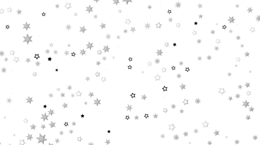 Kutlama ve tasarım için beyaz üzerine soyut yıldız arkaplan tasarımı