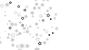 Beyaz ve gri şekilli soyut yıldız arkaplan tasarımı