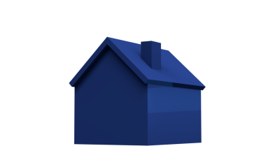 Emlak için Beyaz Arkaplan Üzerine Minimalist Mavi Saray Resimleri