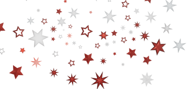 Kırmızı ve beyaz renklerde şenlikli yıldız arkaplanı