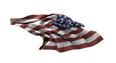 Amerikan Bayrak Dalgalanması, ABD Beyaz Arkaplan Sembolü, Vatanseverlik, Özgürlük