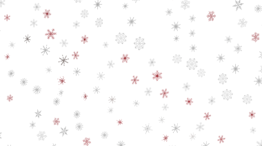 Noel ve tatiller için beyaz zemin üzerinde kar taneleri deseni