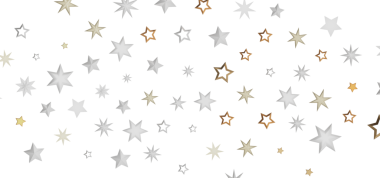 Festivalsel tasarım veya dekorasyon için beyaz zemin üzerinde zarif yıldız deseni