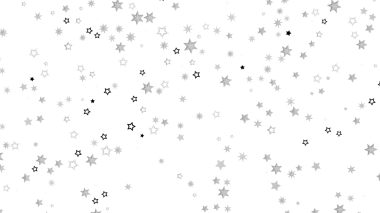 Tasarım ve kutlama için gri tonlu yıldızlarla soyut yıldız arkaplan çizimi