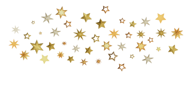 Altın Yıldız patlamaları Beyaz Arkaplanda Işıldayan Parlaklıkla Parlıyor