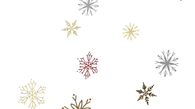 Kış Tatili Tasarımları için Beyaz Arkaplanda Zarif Kar Tanesi Deseni