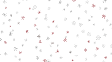 Beyaz ve zarif bayramda kırmızı ve gri renkte kar tanesi arkaplan deseni
