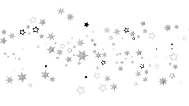 Siyah ve Beyaz Konfeti İçerisindeki Soyut Yıldızlı Gökyüzü