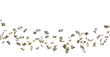 Beyaz Arkaplan Finans ve İş Konseptlerinde Yüzey Sembolleri Yüzüyor