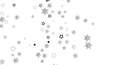 Beyaz Arkaplanda Soyut Yıldızlar, Düşen Yıldızlar Tasarımı