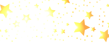 Beyaz Arkaplanda Altın Yıldızlı Gökyüzü Rüya Gibi Görüntü