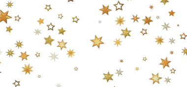 Beyaz Arkaplanda Altın Yıldız Konfeti: Kutlama Kavramı