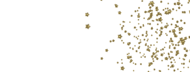 Kutlama ve Şenlik İçin Beyaz Arkaplanda Altın Yıldız Konfeti