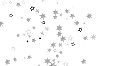 Beyaz üzerinde birden fazla yıldız bulunan soyut yıldız arkaplan tasarımı