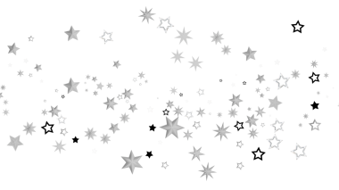 Beyaz Arkaplanda Süzülen Yıldızların Soyut Yıldızlı Gökyüzü