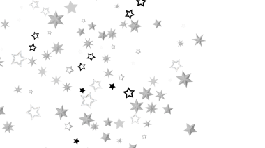 Gri Ölçekli Soyut Yıldızlar: Arkaplan İçin Modern Bir Zarif Tasarım