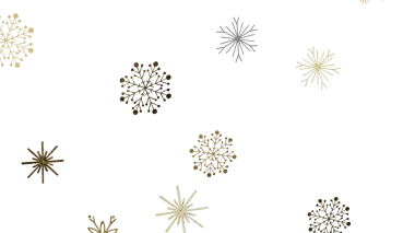 İnce altın ve gri kar taneleriyle kar tanesi desenli arka plan