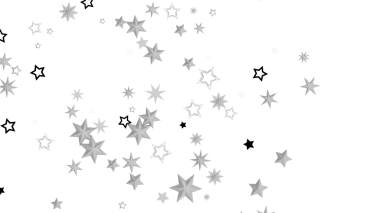 Beyaz Üzerine Neşeli Metalik Yıldızlarla Soyut Yıldızlı Arkaplan