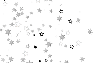 Dekorasyon için Beyaz Arkaplanda Soyut Yıldız Deseni