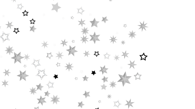 Beyaz üzerinde birden fazla yıldız bulunan soyut yıldız arkaplan tasarımı