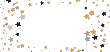 Beyaz Arkaplanda Parlayan Yıldızlar: Kutlama Festivali Tasarımı