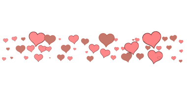 Kalp sınır tasarımı pembe ve kahverengi, aşk konsepti arka planı