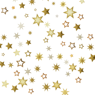 Beyaz Arkaplan Resimlerine Altın Yıldız Konfeti Serpiştirildi