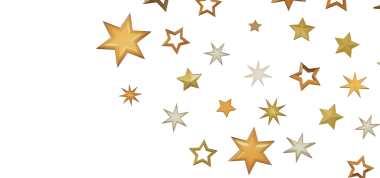 Beyaz Arkaplanda Altın Yıldız Şablonu: Kutlama Kavramı