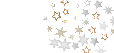 Beyaz, şenlikli zarif tarzda soyut yıldız arkaplan tasarımı