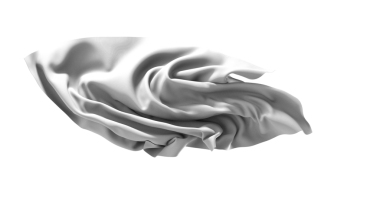 Tek renkli kumaş akışı, hareket ve özgürlük kavramı.