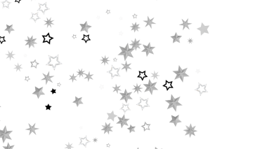Beyaz, basit tasarım üzerinde gri tonlu yıldızlarla soyut yıldız arkaplan çizimi
