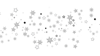 Beyaz Boşluktaki Göksel Parçacıklarla Soyut Yıldız Arkaplanı