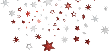 Noel Bayramında Düşen Yıldızlar Kırmızı ve Gümüş Renkler