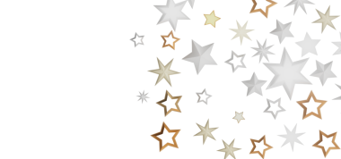 Kutlama temaları için beyaz alan üzerine soyut yıldız arkaplan tasarımı