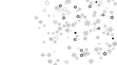 Beyaz Üzerine Göksel Elementlerle Soyut Yıldızlı Arkaplan