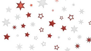 Tatil sezonu için Kırmızı ve Beyaz Yıldızlı Arkaplan Deseni