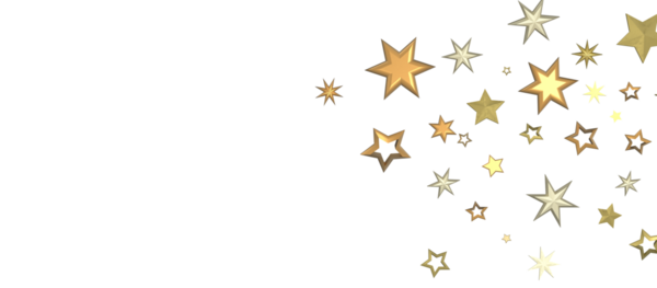 Beyaz Üzerine Altın Yıldızlı Özgeçmiş Kompozisyonu